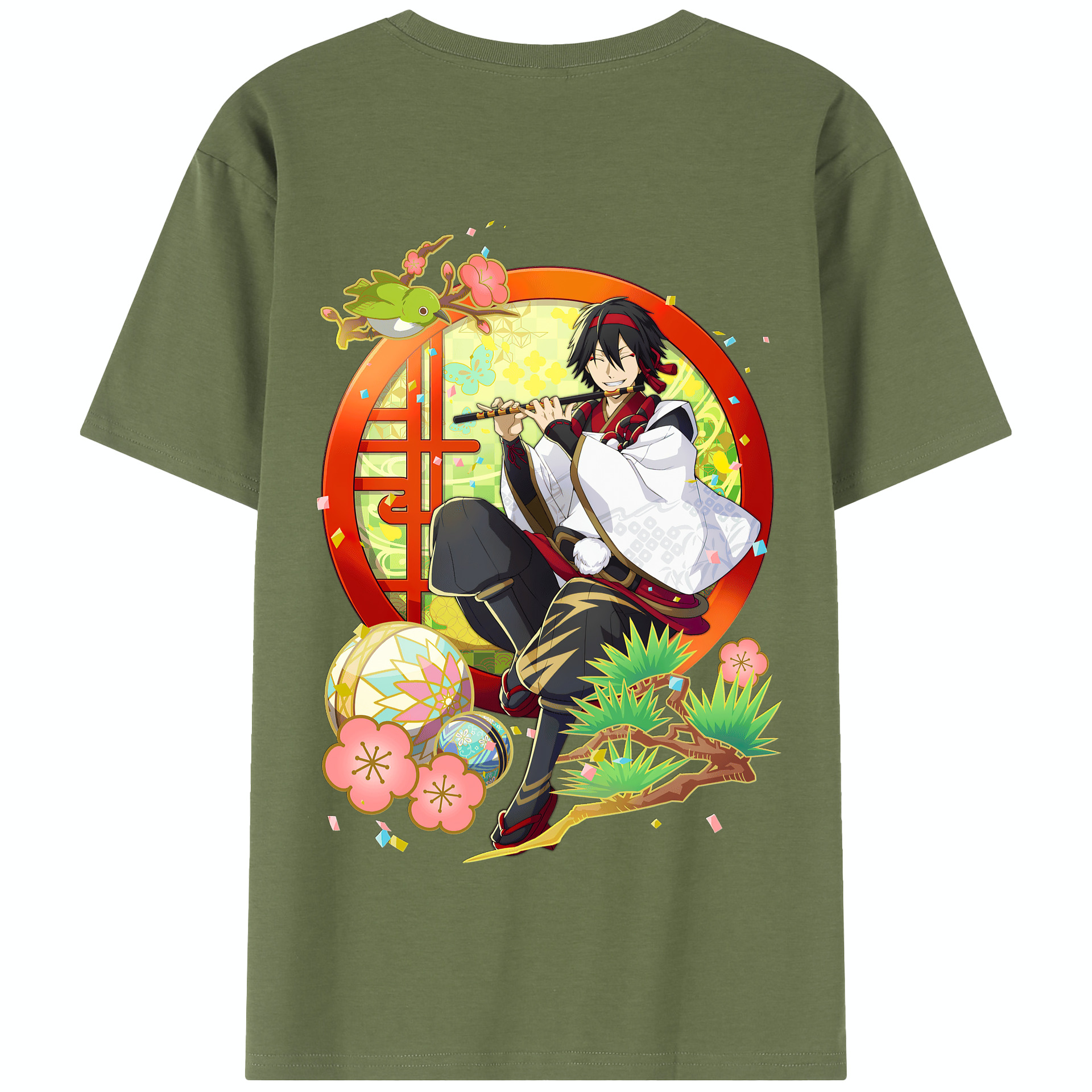 （画像用） 文豪ストレイドッグス Bungo Stray Dogs 綿100％半袖Tシャツ（背面プリント）